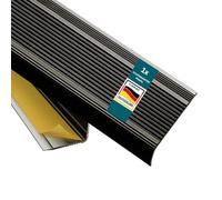 KARAT Stair Nosing Profile L-Shaped No Drilling Bronze Anodised Step Edge Profile for Parquet and Laminate 1 Piece, 100 cm Length 3 x 3.5 cm - Integral