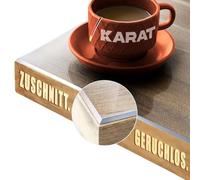 KARAT Table Protector Film Transparent Matt with Bevelled Edges Made to Measure Tablecloth Choice of Sizes Imperial 60 x 90 cm (W x L)