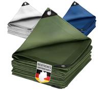 KARAT Tarpaulin 240 g/m² Waterproof 2 x 3 m Blue All-purpose Tarpaulin for Protection Against Weather - Top Suitable for Garden Area - UV-Stable Coating on Both Sides, Waterproof and Washable