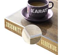 KARAT Transparent Matte Table Film with Straight Edge, Made to Measure, Choice of Sizes, Film, Matte Protective Film, Table Protector (Imperial, 85 x 85 cm)