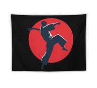 Karate Aesthetic Tapestry Vintage Wall Hanging Decorative for Bedroom Living Room Party Decor