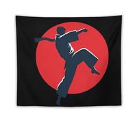 Karate Aesthetic Tapestry Vintage Wall Hanging Decorative for Bedroom Living Room Party Decor