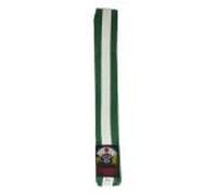 KARATE BELT(2 COLOUR) JUNIOR - GREEN/WHITE