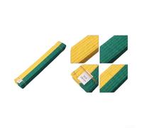 Karate Belt 280cm Reinforced Judo for taekwondo Sash Double Layer Core Kids Adults Competition White Yellow Green Blue Red Black Brown Purple(Yellow-green)
