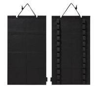 Karate Belt Display, Martial Arts Belt Holder, Felt Wall Hanging Rack, Space-Saving Fabric Design, Ideal for Home Display Belts, 24.61x13.58 Inches, Black Color, 1 Piece