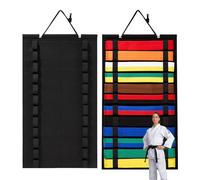 Karate Belt Display Rack - 12 Belts Martial Arts Belt Display Holder Belt Hanger Taekwondo Belt Organizer, Belt Hanger for Martial Arts, Equipment for Taekwondo Learners and Enthusiasts(No Belts)