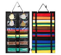 Karate Belt Display Rack - Durable Non Woven Fabric, Space Saving Felt Construction, Vertical Wall Hanging | Martial Art Learner Supply, Bedroom Cabinet Door Wardrobe 62.5x34.5cm 24.61x13.58in 1PC