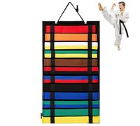 Karate Belt Display Rack, Lightweight & Folded Taekwondo Belt Display, Dustproof Felt Karate Belts Holder, for Martial Arts Lovers