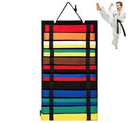 Karate Belt Display Rack, Lightweight & Folded Taekwondo Belt Display, Dustproof Felt Karate Belts Holder, Perfect for Martial Arts Lovers, Martial Arts