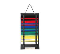 Karate Belt Display Stand - Jujutsu Belt Felt Organizer Wall Storage Holder Space Saving Stand | Martial Arts Learning Accessory Cabinets Doors Salo