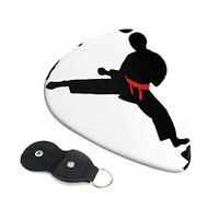 Karate Boy Changeable Belt Color Guitar Plectrum 6-Piece Set For Acoustic Guitar, Electric Guitar, Bass, Ukulele - Thin, Medium And Thick