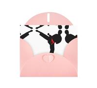 Karate Boy Changeable Belt Color Pink prints Greeting Cards 6x4-inch with Envelope | Perfect for writing greetings and thank-you notes