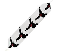 Karate Boy Changeable Belt Color Table Runner for Dining Table, Short Plush Runners Washable & Durable Tablerunner Modern Home Decor for Wedding, Kitchen, Holiday 178*33cm