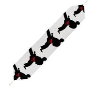 Karate Boy Changeable Belt Color Table Runner for Dining Table, Short Plush Runners Washable & Durable Tablerunner Modern Home Decor for Wedding, Kitchen, Holiday 229*33cm