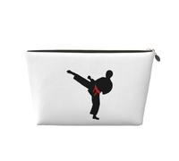 Karate Boy Changeable Belt Color Vagilo Leather Toiletry Bag - Stylish & Durable Toiletry Kit for Travelers, Cosmetic Organizer, Makeup Bag, Carry-On, Portable Organizer, Zippered Pouch