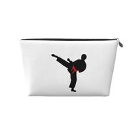 Karate Boy Changeable Belt Color Vagilo Leather Toiletry Bag - Stylish & Durable Toiletry Kit for Travelers, Cosmetic Organizer, Makeup Bag, Carry-On, Portable Organizer, Zippered Pouch