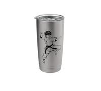 Karate Boy Drawing for Boys Stainless Steel Insulated Tumbler