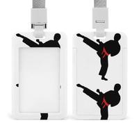 Karate Boy ID Badge Holder with Lanyard ID Holder