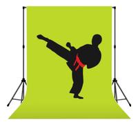Karate Boy Vector Changeable Belt Colorprint Photography Backdrop Photo Cloth For Wedding Photoshoots Studio Occasion Background