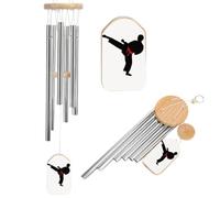 Karate Boy Wind Chimes for Outside 20.5 Inch Small Windchime