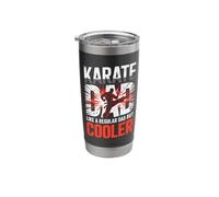 Karate Dad Like A Regular Dad But Cooler Hero Stainless Steel Insulated Tumbler