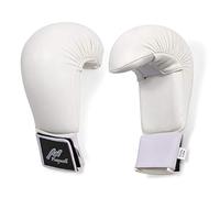 Karate Elite Competition Sparring Mitts White - Medium