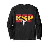 Karate ESP Spain Flag & Shotokan - Martial Arts Long Sleeve T-Shirt