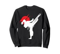 Karate Fighter Retro Martial Artist Ninja Spirit Graphic Sweatshirt