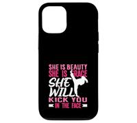 Karate Girl Kick In The Face Beauty Grace Sayings Funny Case for iPhone 12/12 Pro