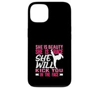 Karate Girl Kick In The Face Beauty Grace Sayings Funny Case for iPhone 13
