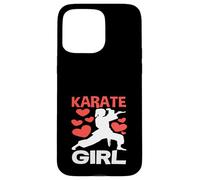 Karate Girl Love Martial Arts Fighter Red Hearts Training Case for iPhone 15 Pro Max
