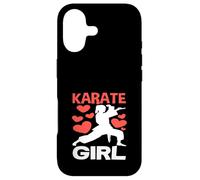 Karate Girl Love Martial Arts Fighter Red Hearts Training Case for iPhone 17