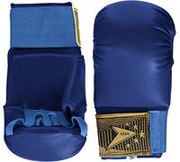 Karate Gloves Karate Mitts Full Contact Karate training Hand Safety Mitts (Blue, Medium/youth)