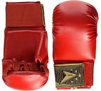 Karate Gloves Karate Mitts Full Contact Karate training Hand Safety Mitts (Red, LargeAdult)