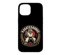 Karate Graphic Dinosaur Karatesaurus Dojo Warrior T-Rex Case for iPhone 15