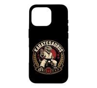 Karate Graphic Dinosaur Karatesaurus Dojo Warrior T-Rex Case for iPhone 16 Pro