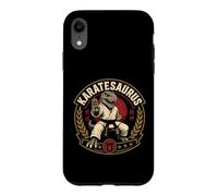 Karate Graphic Dinosaur Karatesaurus Dojo Warrior T-Rex Case for iPhone XR