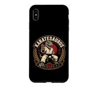 Karate Graphic Dinosaur Karatesaurus Dojo Warrior T-Rex Case for iPhone XS Max