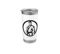 Karate Guy Graphic Stainless Steel Insulated Tumbler