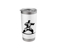 Karate Guy Sketch Self-Defense Stainless Steel Insulated Tumbler