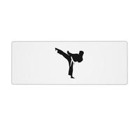 Karate-highkick-icon Desk Protector Mat, Extra Large and Durable Desk Pad with Non-Slip Backing for Home Office Use