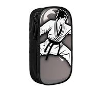 Karate-highkick-icon Print Practical Pencil Case Multi-Compartment Office Travel School Art Daily Supplies