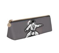 Karate-highkick-icon Print Students Supplies Higher Capacity Pencil Pouch Pen Case School Travel Office Desk