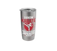 Karate I Know Karate and A Few Other Japanese Words Stainless Steel Insulated Tumbler