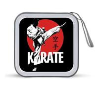 Karate Japan Japanese CD DVD Case Holders Wallet 40 Capacity Disc Cases Storage Binder with Handle