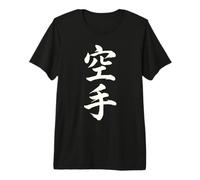 Karate Japanese Kanji Characters Martial Arts Calligraphy Premium T-Shirt