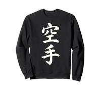 Karate Japanese Kanji Characters Martial Arts Calligraphy Sweatshirt