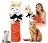 Karate Kitty Puppet,Cat Wrestling Toys with Arm Sleeve,Interactive Boxing Cat Hand Puppet Toy,Karate Kitty Wrestler Puppe-t,Cats Hand Biting for Kitten Kids & Family Play