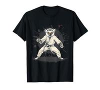 Karate Lemur Animal MMA Taekwondo Martial Arts Jiu-Jitsu T-Shirt