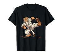 Karate Leopard Animal MMA Taekwondo Martial Arts Jiu-Jitsu T-Shirt